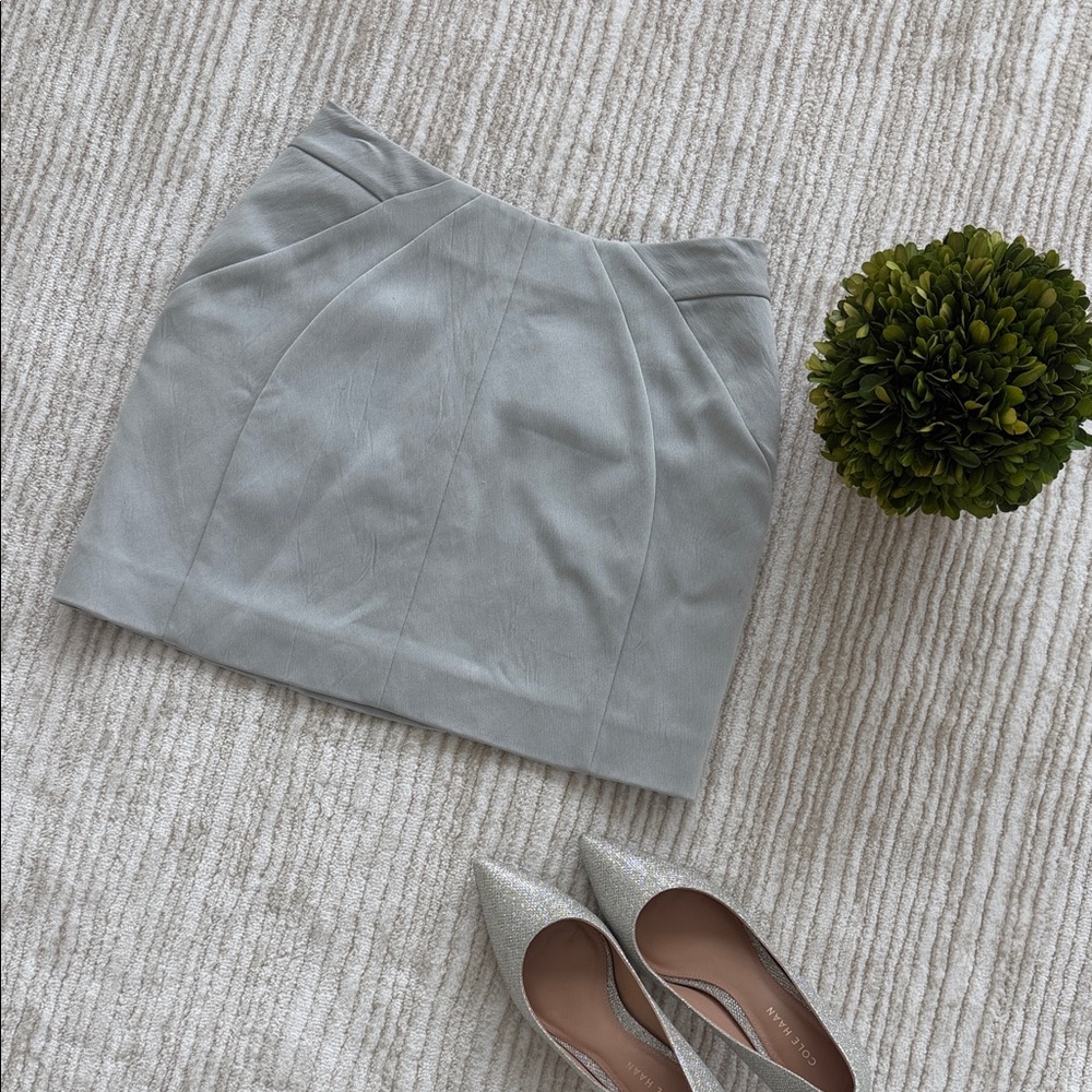 Marni Light Gray Women’s Mini Skirt - Classic A-Line Size 38, Small